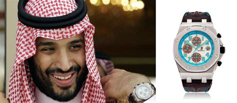 While his father, the king of Saudi Arabia, wears an unassuming 